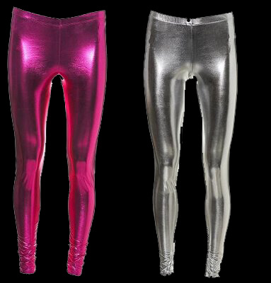 bright pink foil legging