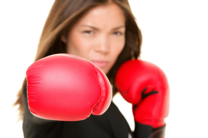 boxing business woman