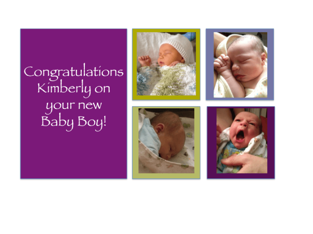 Congratulations Kimberly - It's a boy!