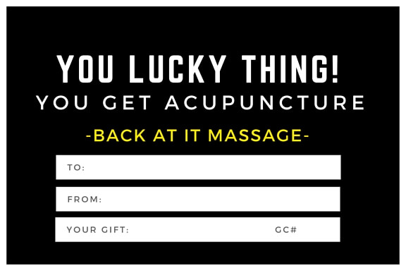 Acupuncture Gift Certificate