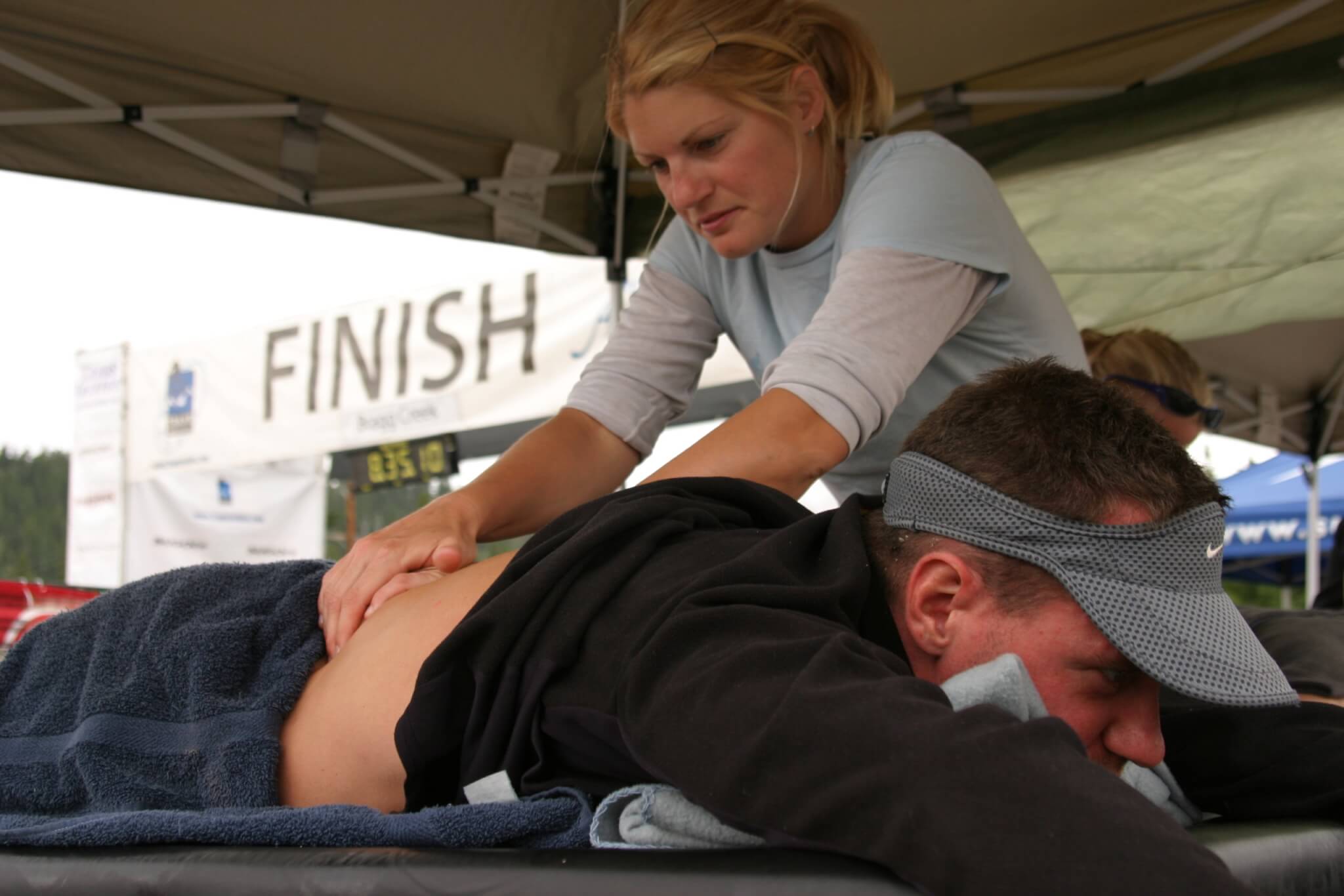 Vanessa Massaging Client